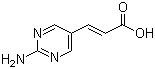 (2E)-3-(2-Aminopyrimidin-5-yl)acrylic acid molecular structure (CAS 335030-80-3)