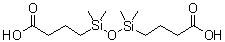 1,3-Bis(3-carboxypropyl)tetramethyldisiloxane molecular structure (CAS 3353-68-2)