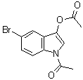 1-Acetyl-5-bromo-1H-indol-3-ol acetate (ester) molecular structure (CAS 33588-54-4)