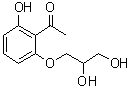 2'-(2,3-Dihydroxypropoxy)-6'-hydroxyacetophenone molecular structure (CAS 3361-18-0)