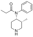 (+-)-顺式-3-甲基去甲芬太尼分子结构 (CAS 33794-42-2)