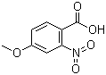结构式 CAS# 33844-21-2, 4-甲氧基-2-硝基苯甲酸
