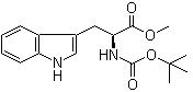 structure of CAS# 33900-28-6, N-[(1,1-Dimethylethoxy)carbonyl]-L-tryptophan methyl ester;Methyl N-tert-butoxycarbonyltryptophan; N-BOC-L-tryptophan methyl ester