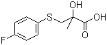 3-[(4-Fluorophenyl)thio]-2-hydroxy-2-methylpropanoic acid molecular structure (CAS 339530-91-5)