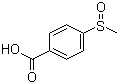 4-甲亚砜基苯甲酸分子结构 (CAS 33963-58-5)
