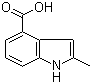 2-Methyl-1H-indole-4-carboxylic acid molecular structure (CAS 34058-50-9)