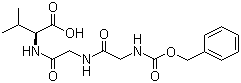 N-苄氧羰基甘氨酰甘氨酰-L-缬氨酸分子结构 (CAS 34152-86-8)