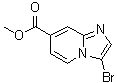 3-Bromoimidazo[1,2-a]pyridine-7-carboxylic acid methyl ester molecular structure (CAS 342613-63-2)