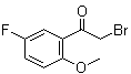 2-Bromo-5'-fluoro-2'-methoxyacetophenone molecular structure (CAS 343-04-4)