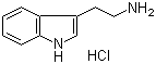 structure of CAS# 343-94-2, 3-(2-Aminoethyl)indole hydrochloride;2-(Indol-3-yl)ethylamine hydrochloride