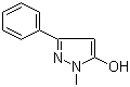 1-Methyl-3-phenyl-1H-pyrazol-5-ol molecular structure (CAS 34347-81-4)