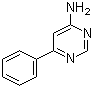 4-氨基-6-苯基嘧啶分子结构 (CAS 3435-29-8)