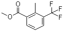 2-Methyl-3-(trifluoromethyl)benzoic acid methyl ester molecular structure (CAS 346603-63-2)