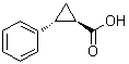 trans-(-)-2-Phenylcyclopropanecarboxylic acid molecular structure (CAS 3471-10-1)