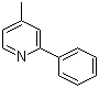 4-甲基-2-苯基吡啶分子结构 (CAS 3475-21-6)
