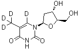 Thymidine-alpha,alpha,alpha,6-d<sub>4</sub> molecular structure (CAS 347841-67-2)