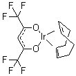 (1,5-Cyclooctadiene)(hexafluoroacetylacetonato)iridium(I) molecular structure (CAS 34801-95-1)