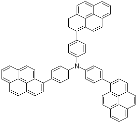 4,4',4''-Tri(1-pyrenyl)triphenylamine molecular structure (CAS 349669-77-8)