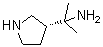 structure of CAS# 351362-84-0, (3R)-alpha,alpha-Dimethyl-3-pyrrolidinemethanamine;(R)-3-(1-Amino-1-methylethyl)pyrrolidine