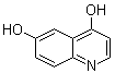 结构式 CAS# 3517-61-1, 4,6-二羟基喹啉