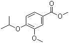 Methyl 4-(isopropoxy)-3-methoxybenzoate molecular structure (CAS 3535-27-1)