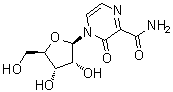 3,4-Dihydro-3-oxo-4-beta-D-ribofuranosyl-2-pyrazinecarboxamide molecular structure (CAS 356782-84-8)