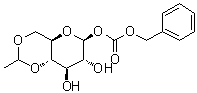 4,6-O-亚乙基-beta-D-吡喃葡萄糖 1-(苯基甲基碳酸酯)分子结构 (CAS 35901-25-8)