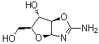 2-Amino-beta-L-arabinofurano[1',2':4,5]-2-oxazoline molecular structure (CAS 35939-60-7)