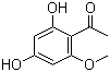 2',4'-二羟基-6'-甲氧基苯乙酮分子结构 (CAS 3602-54-8)