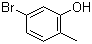 5-溴-2-甲基苯酚分子结构 (CAS 36138-76-8)