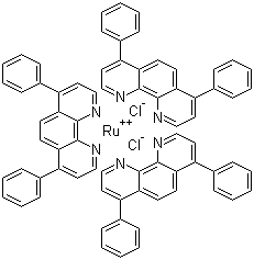 结构式 CAS# 36309-88-3, 三(4,7-二苯基-1,10-邻菲啰啉)二氯化钌