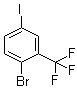 1-Bromo-4-iodo-2-(trifluoromethyl)-benzene molecular structure (CAS 364-11-4)