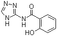 结构式 CAS# 36411-52-6, 3-水杨酰胺基-1,2,4-三氮唑