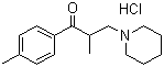 Tolperisone hydrochloride molecular structure (CAS 3644-61-9)