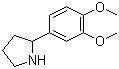 结构式 CAS# 367281-00-3, 2-(3,4-二甲氧基苯基)吡咯烷