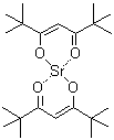 Strontium bis(2,2,6,6-tetramethyl-3,5-heptanedionate) molecular structure (CAS 36830-74-7)