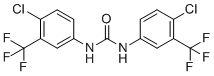 structure of CAS# 370-50-3, Flucofuron;1,3-bis[4-chloro-3-(trifluoromethyl)phenyl]urea