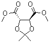 Dimethyl 2,3-O-isopropylidene-D-tartrate molecular structure (CAS 37031-30-4)
