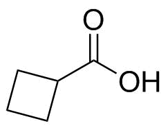 Cyclobutanecarboxylic acid molecular structure (CAS 3721-95-7)