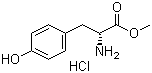 D-酪氨酸甲酯盐酸盐分子结构 (CAS 3728-20-9)