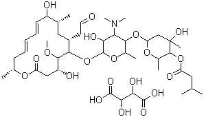 Kitasamycin tartrate molecular structure (CAS 37280-56-1)