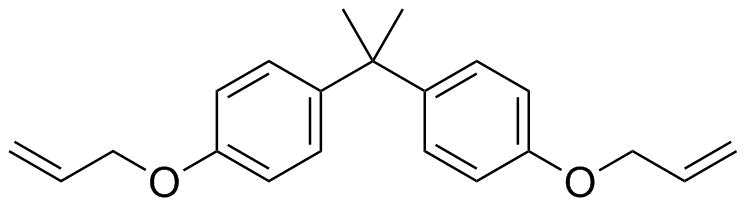 Bisphenol A bisallyl ether molecular structure (CAS 3739-67-1)