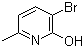 structure of CAS# 374633-33-7, 3-Bromo-2-hydroxy-6-methylpyridine;3-Bromo-2-hydroxy-6-picoline