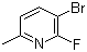 结构式 CAS# 375368-78-8, 3-溴-2-氟-6-甲基吡啶