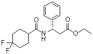 (betaS)-beta-[[(4,4-Difluorocyclohexyl)carbonyl]amino]benzenepropanoic acid ethyl ester molecular structure (CAS 376348-76-4)