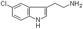 5-Chloro-1H-indole-3-ethanamine molecular structure (CAS 3764-94-1)