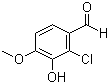 2-Chloro-3-hydroxy-4-methoxybenzaldehyde molecular structure (CAS 37687-57-3)