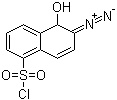 2-Diazo-1-naphthol-5-sulfonyl chloride  molecular structure (CAS 3770-97-6)
