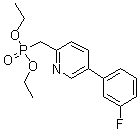 structure of CAS# 380894-77-9, [[5-(3-Fluorophenyl)-2-pyridinyl]methyl]phosphonic acid diethyl ester