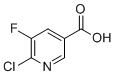 structure of CAS# 38186-86-6, 6-Chloro-5-fluoronicotinic acid